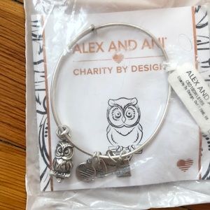Alex and Ani owl charm bracelet